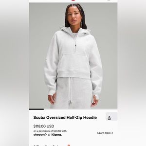 Lululemon Scuba Oversized Half-Zip Hoodie